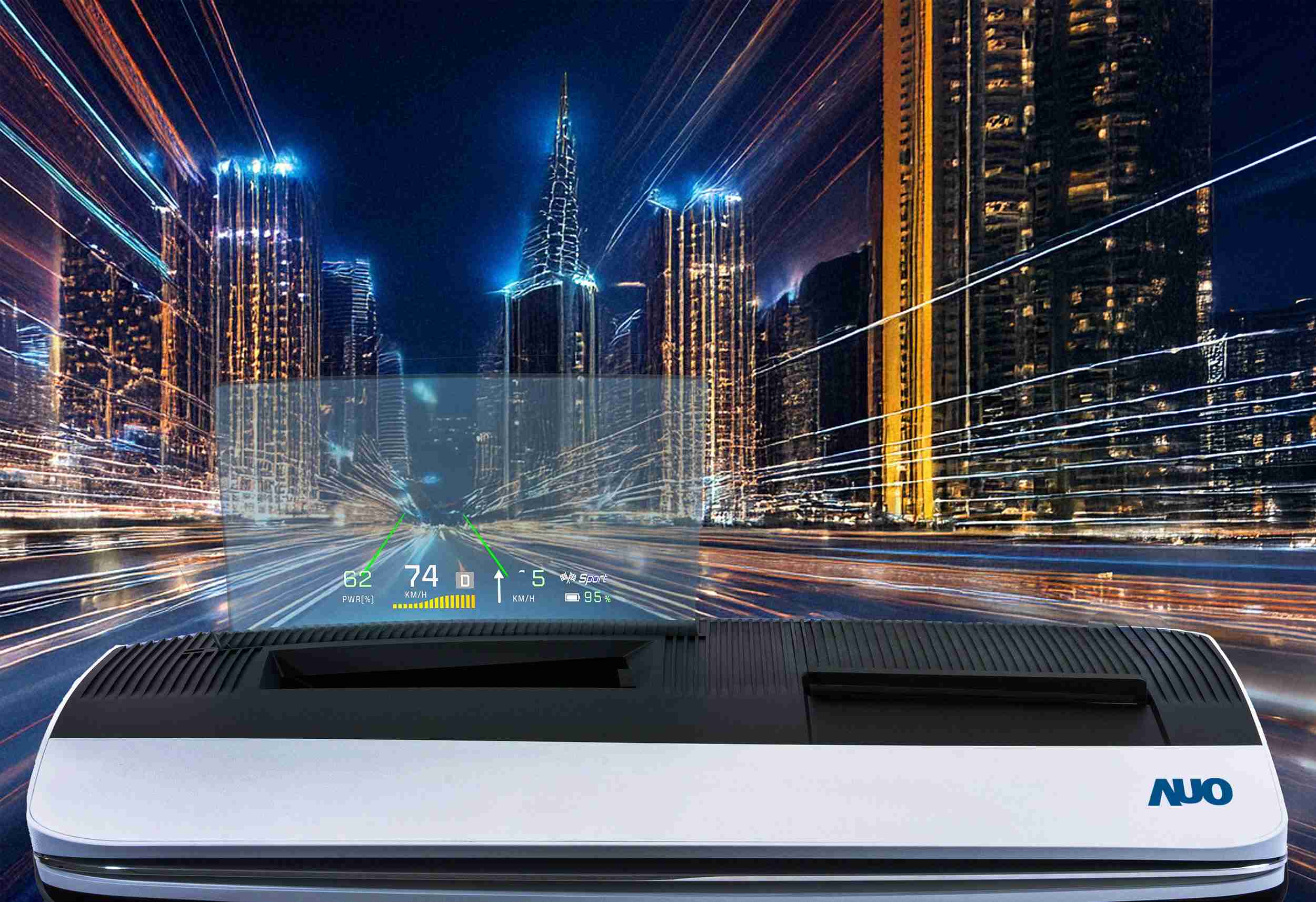 尊龙集团推出13吋Micro LED抬头显示器，，，，提供高入眼亮度、、、、高色彩饱和度的显示质量，，在阳光下或黑暗中都清晰可见，，并利用Micro LED模块体积小的优势，，，解决车用空间有限的痛点