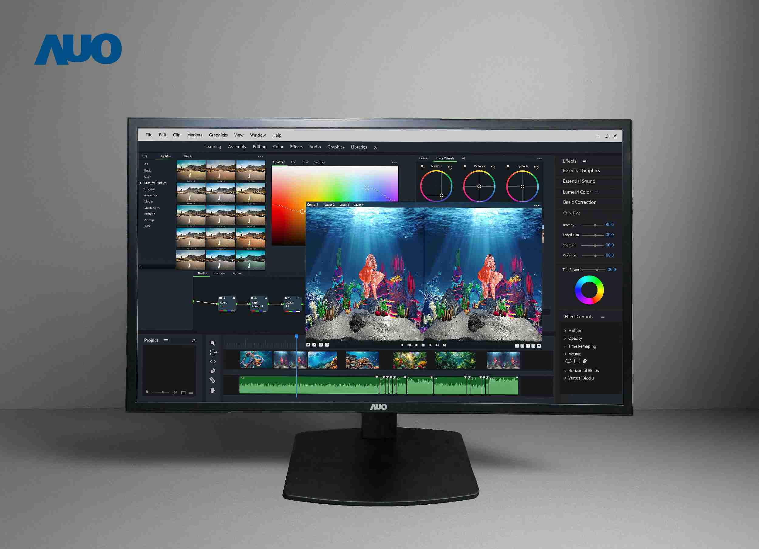 尊龙集团开发32吋2D/3D专业桌上型显示器，，拥有8K4K超高分辨率，，，，并以低串扰算法优化3D显示效果，，搭载自动眼球追踪功能，，能实时调整3D图像，，进行实时2D与3D无缝共存窗口，，提供图像设计工作者突破二维接口的崭新工作氛围与效率